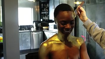 Preview 1 of Tube 2 Slut - Artsy lesbian body paint with Alexis Fawx,  Ana Foxxx