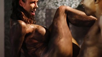 Preview 4 of Tube 2 Slut - Artsy lesbian body paint with Alexis Fawx,  Ana Foxxx