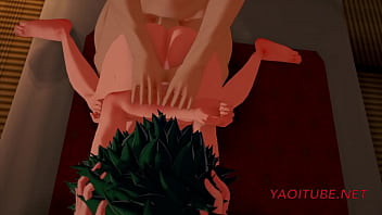 Preview 3 of Niccolet Shea Group Xxx - Boku No Hero Yaoi - Midoriya Izuku (Deku) Is Fucked By Katsuki Bakugou While Sucks Todoroki&#039_s Shoto Dick