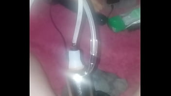 Preview 2 of Glorry Wholr - Getting my cock milked by machine