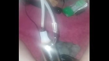 Preview 3 of Glorry Wholr - Getting my cock milked by machine