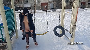 Preview 3 of Asian Grnnya - Winter Naked Stories