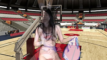 Preview 3 of Ichie Bar Girl - Asian Giantess Strips on The Basketball Court