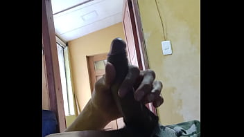 Preview 2 of Indian Medico Cutie Sex - Masturbating my cock with the door open.