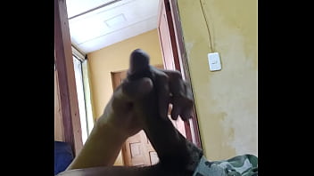 Preview 3 of Indian Medico Cutie Sex - Masturbating my cock with the door open.