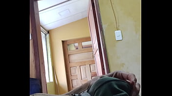 Preview 1 of Indian Medico Cutie Sex - Masturbating my cock with the door open.