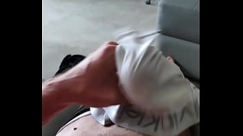 Preview 1 of Old Mom Fucking Teen Boy - Luis Kolodin Jerking off in underwear