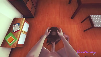 Preview 2 of Kecic - Yaoi Femboy Sissy 3D Dan - This Femboy wanted milk Dont you think