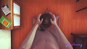 Preview 3 of Kecic - Yaoi Femboy Sissy 3D Dan - This Femboy wanted milk Dont you think