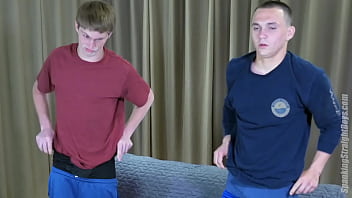 Preview 4 of Anal Loving Milf Enjoys Threeway - Two Boys Spanked and Caned