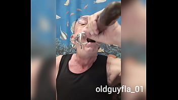 Preview 2 of Grop Pussy - Deepthroat Dildo - with Mouth Brace &#039_ No Teeth Allowed