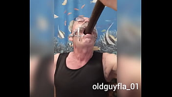 Preview 3 of Grop Pussy - Deepthroat Dildo - with Mouth Brace &#039_ No Teeth Allowed