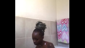 Preview 1 of Dominican Mistress - 19yr Old Nympho,  Sensual Bath Time,  Fondling My lil Round Ass In The Nude,  &amp_ Upskirt Figure Flaunting In My Tight Body Hugging Dress.
