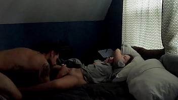 Preview 1 of Dr Time Stop - She cant resist her vibrating dildo to get the morning going