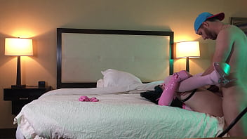 Preview 1 of 18 Years Old In Hq - Trans Woman in Chastity Fucked Missionary