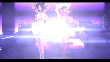 Preview 4 of Jesmin Animals Sex - Bastet &amp_ Foxxo ( Bunny Bot Dance v2) Epilepsia Warning !