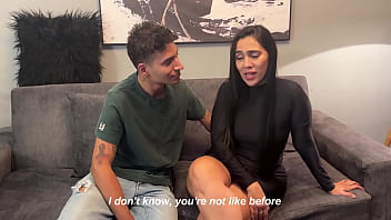 Preview 1 of Dad Cant Stop Im Gonna Cum - Married milf hires prostitute with big cock and fucks him in front of her cuckold husband - Hardcore