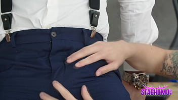 Preview 2 of Koreane W - Sleazy business man with ENORMOUS dick unleashes his carnal desires,  as he set up a meeting with a young submissive Hispanic bottom!