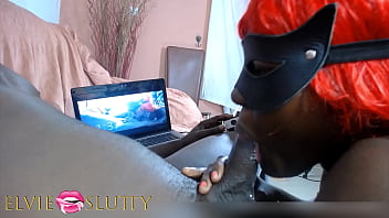 Preview 4 of Rebeca Morena - Ebony blowjob addict Ms Fufu playfully sucking dick for 1h 20 min long - Part 4