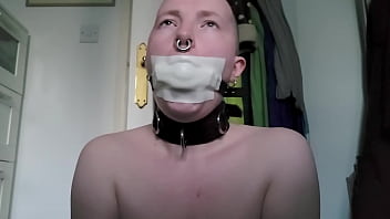 Preview 3 of Indo Spa Xxx - Deepthroat Gag Taped-in Masturbation - Private Moments