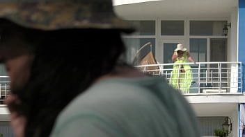 Preview 4 of Boy And Girl Xxx Full Porn - Hairy mature in transparent yellow dress