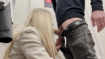 Preview 2 of Luna3 - Public flashing in front of a married clothing store consultant ended up with a hot and risky fuck