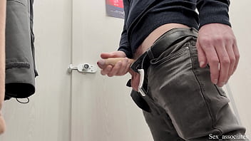 Preview 1 of Luna3 - Public flashing in front of a married clothing store consultant ended up with a hot and risky fuck