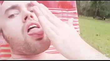 Preview 4 of Boss And Sevent Desi Sex - Masturbating outside on the farm