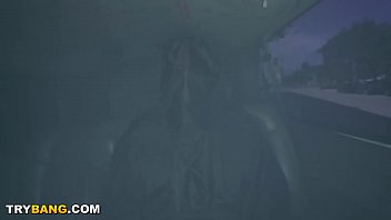 Preview 1 of Rubbing Lotion Boobs - Bang Bus Halloween Edition With Teen Bri Klein &amp_ Jmac As The Grim Pussy Reaper LOL