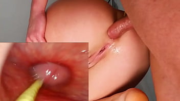 Preview 2 of Watch Pirn Movies - Amazing anal. Camera in Her Ass Deep Anal Fuck and Internal Creampie