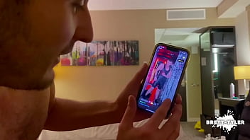 Preview 1 of Remove Dress And Get Fuck - random bareback grindr hook up in hotel room with hot twink and muscle jock lad