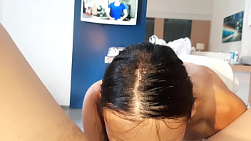 Preview 2 of Xhamster Japanese Son - My girlfriend prevented me from watching the program because she wanted to make me cunnilingus - Lesbian Illusion Girls