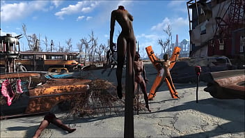 Preview 1 of Gapin Lnterracial - Fallout 4 Extreme BDSM Fashion