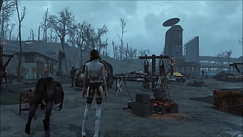 Preview 4 of Gapin Lnterracial - Fallout 4 Extreme BDSM Fashion