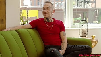 Preview 2 of Alax Garuc - Dexx giving transgender Lana a blowjob. Trans superstar Lana Summers and tatted bad boy Dexx Morningstar take their time undressing each other. Lana makes the first move and unzip the pants