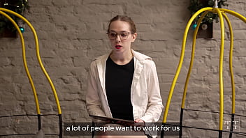 Preview 1 of Teen Cries Fucked Hqrd Big Dick - Sex office,  part 6. Award to the best employee of the month