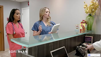 Preview 1 of Japanese Grann6 - Doctor Has Lesbian Sex With Rookie Nurse - Sofi Ryan,  Riley Reyes
