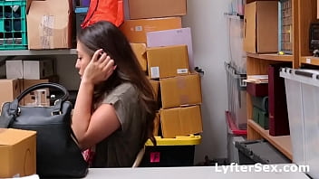 Preview 1 of Upskirt Nun 2 - Teen Caught Stealing Red Handed and Fucked as Punishment