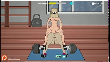 Preview 3 of Tube Videos Big Ass Syria - Fuckerman fucks horny gym sluts with big ass