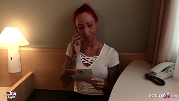 Preview 1 of Asian Wife Picked In Public - Handwerker trickst schlankes Deutsches Teen Anni Angel aus fickt sie durch - German Redhead