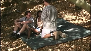 Preview 1 of Wild Crazy Hard - Mocha Gets A Messy Face Of Cum After Taking Two Big Cocks In Her Snatch