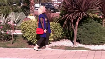 Preview 2 of Jobensita Porno Video - Nylon boobs in public