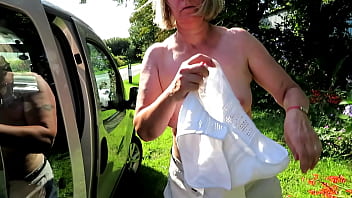 Preview 2 of Twins Petite - Changing at side of road