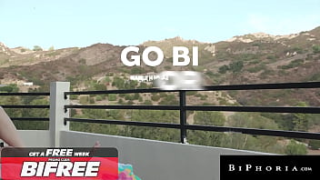 Preview 1 of Assami X - Petite Babe Double Stuffed In Her Wet Pussy By BF &amp_ Bestie - Joel Someone,  Sage Roux - Biphoria