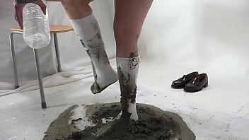 Preview 1 of Busty Brazilian Ebony Got Butt - Socks fetish