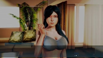 Preview 1 of Exhibitions Couple - Busty black hairs gets fucked
