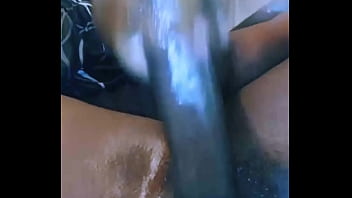 Preview 3 of Big Hol In Pusyy - LARGE BLACK DICK Pumping Out Lots Of Cum