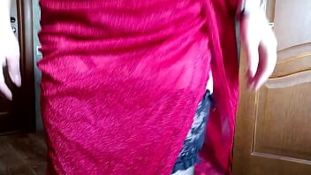 Preview 1 of Pussy With Hire - Sexy Russian MILF in stockings masturbates her pussy through panties