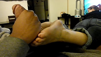Preview 4 of White Teens And Big White Cock - Brandi&#039_s Toes and Soles Need Cum