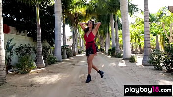 Preview 1 of Indian Actress Dominika - Stunning latina Katherinne Sofia with small tits showing her tanned body